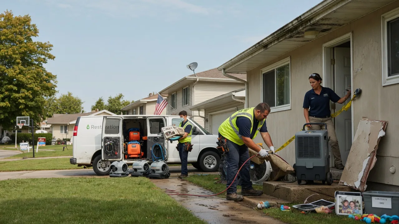 Water Damage Restoration in Columbus City, IA near me